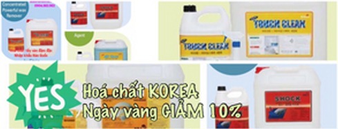 Hóa chất vệ sinh làm sạch korea